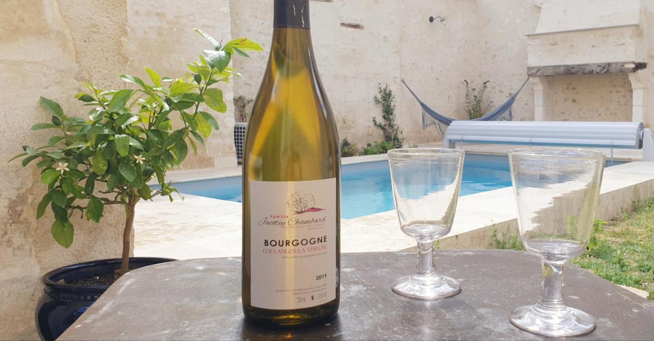 La Croix Au Maitre Hotel Coulanges-la-Vineuse Buitenkant foto